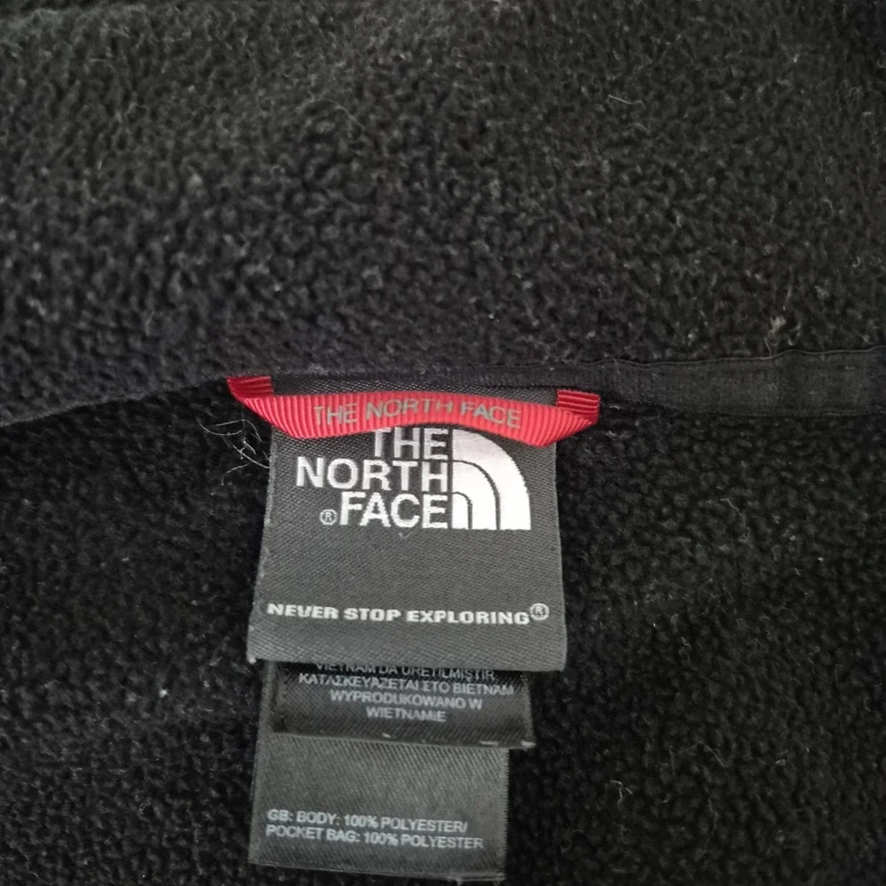 The North Face Fleece Jacket Mens L Black TNF Performance Long Sleeve Full Zip‎